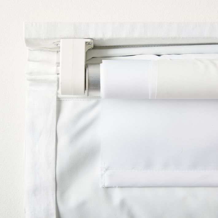 European Flax Linen Cordless Roman Shade West Elm