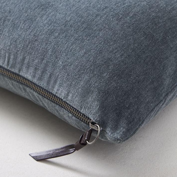 Classic Cotton Velvet Oversized Lumbar Pillow Cover