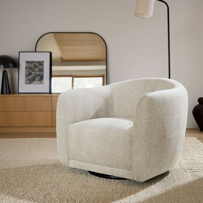 Addie Swivel Armchair West Elm