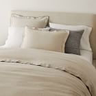 European Flax Linen Merrow Edge Duvet Cover & Shams | West Elm