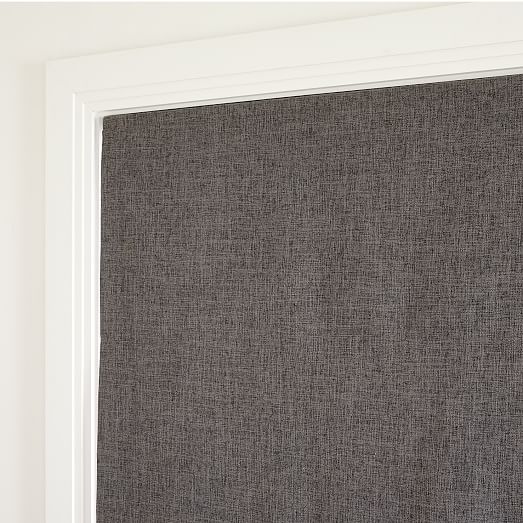 Crossweave Cordless Roman Shades & Blackout Lining West Elm