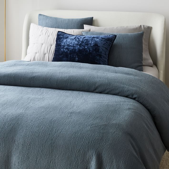 Silky TENCEL™ & Cotton Matelasse Duvet Cover & Shams West Elm
