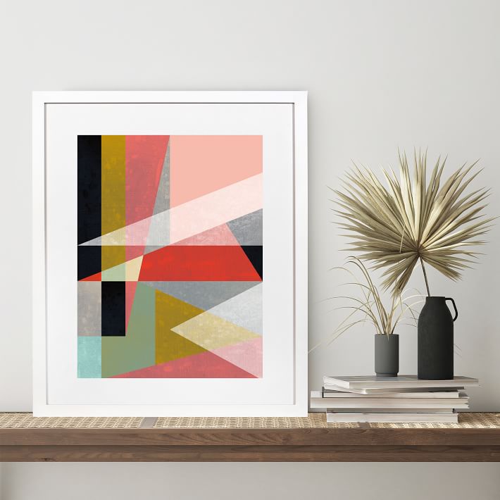 Graphic Wood Geometric Dimensional Wall Art