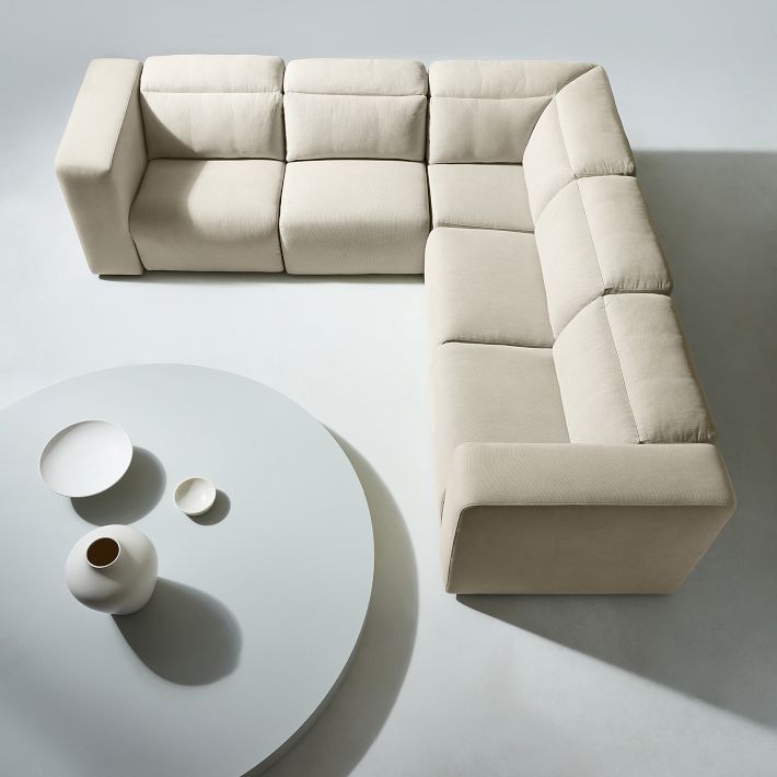 Leo Motion Reclining 5Piece LShaped Sectional (119") West Elm