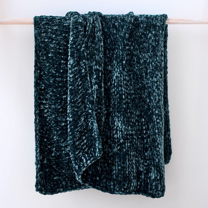 West elm luxe online chenille throw