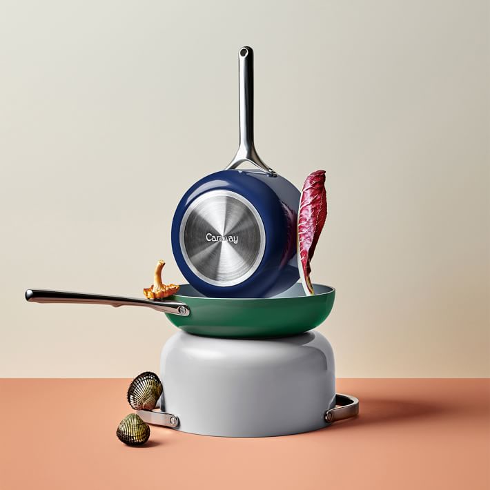 Caraway Ceramic NonStick Cookware & Storage Set Sage West Elm