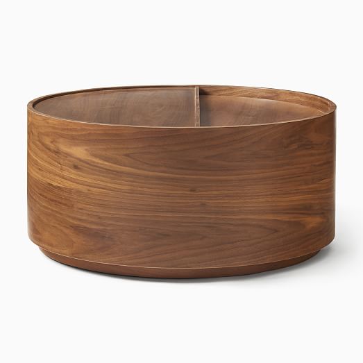 Volume Round Storage Drum Coffee Table (36") West Elm