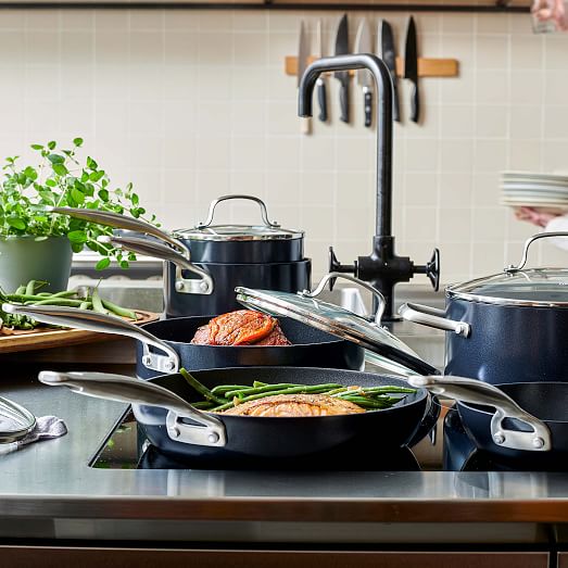 Greenpan® SearSmart Ceramic Nonstick 10Piece Cookware Set West Elm