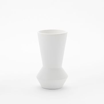 Totem White Ceramic Vases | West Elm