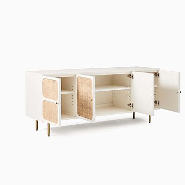 Ida Woven Media Console (68"–80") | West Elm
