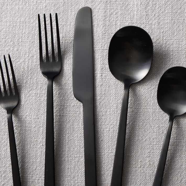 5pc Stainless Steel Silverware Set Black/Gold - Opalhouse™ designed with  Jungalow™
