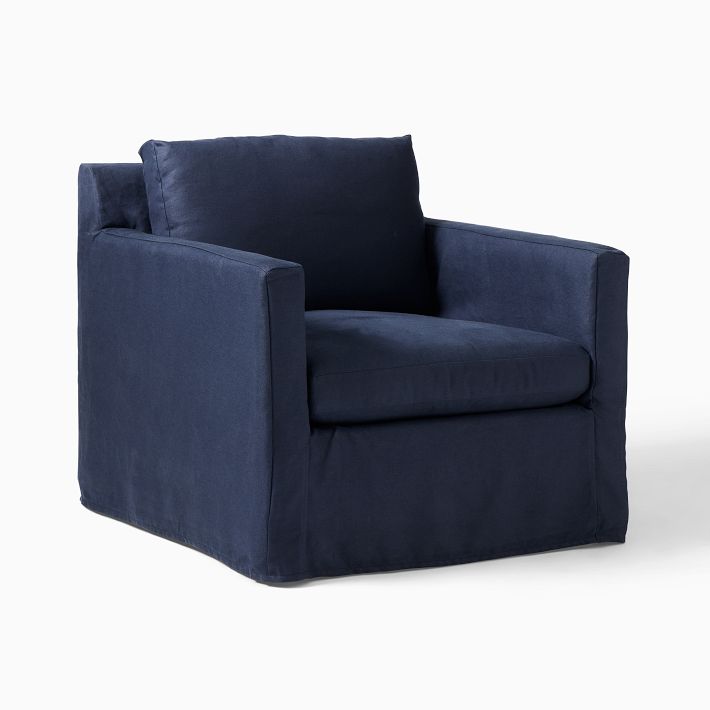 Marin Skirted Slipcover Chair West Elm