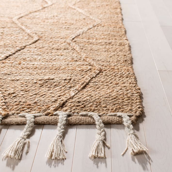 Raised Diamonds Jute Rug West Elm