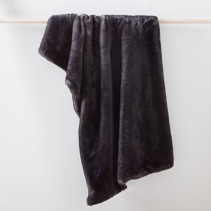 West elm best sale chinchilla throw