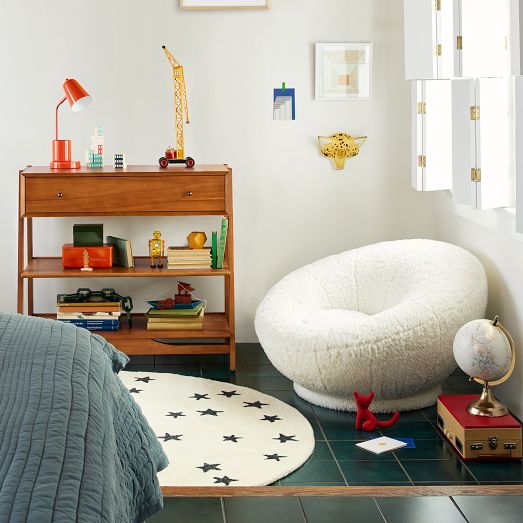Petite Groovy Swivel Chair - Clearance | West Elm