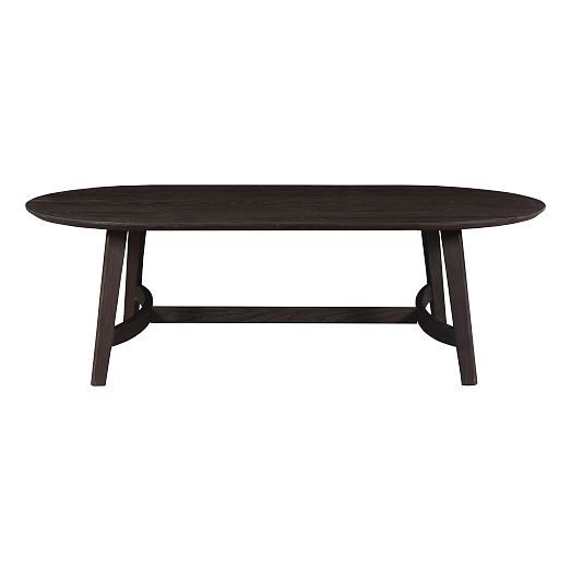 Solid Oak Oval Coffee Table West Elm