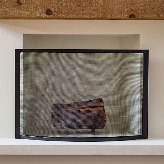Industrial Fireplace Screen West Elm