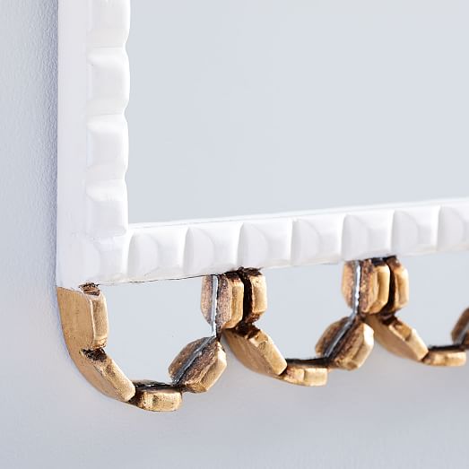 Peruvian Wall Mirrors White/Gold West Elm