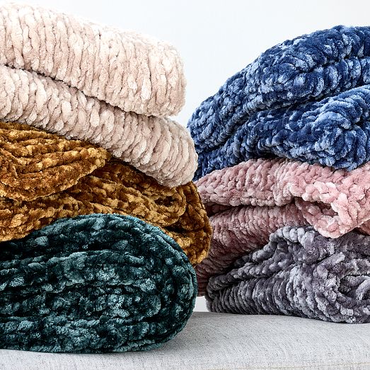 Chunky Luxury Chenille Throw | West Elm