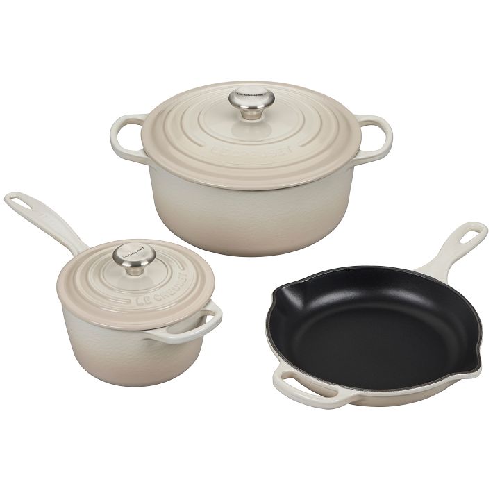 Le Creuset 5-Piece Signature Cast Iron Cookware Set - Shallot