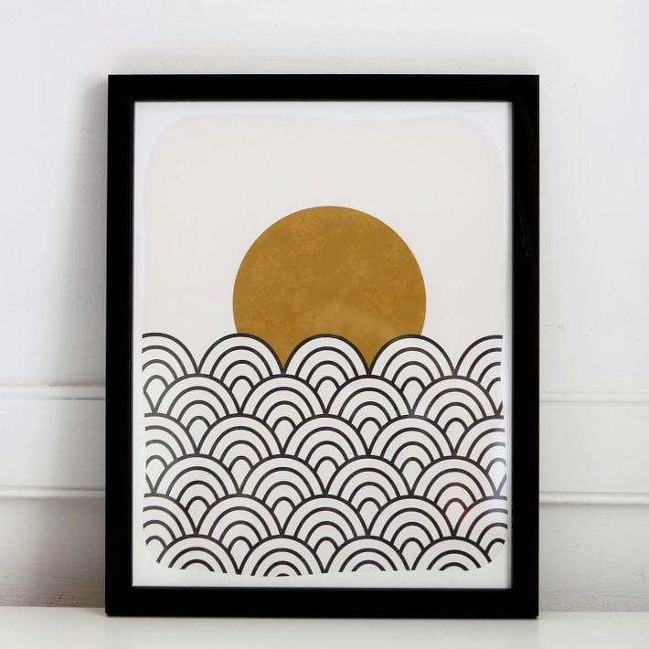 Pauline Stanley Studio Wall Art - Waves & Sun | West Elm