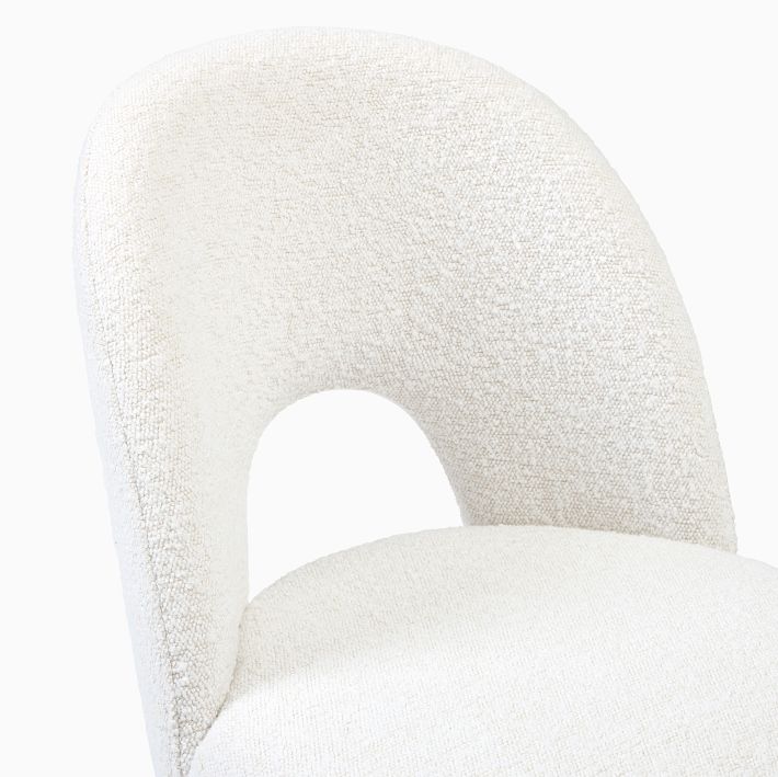 CASAINC Home office swivel chair White Velvet Seat Contemporary