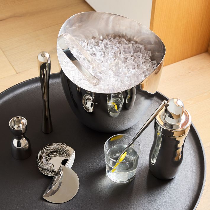 Organic Stainless Steel Barware Collection West Elm
