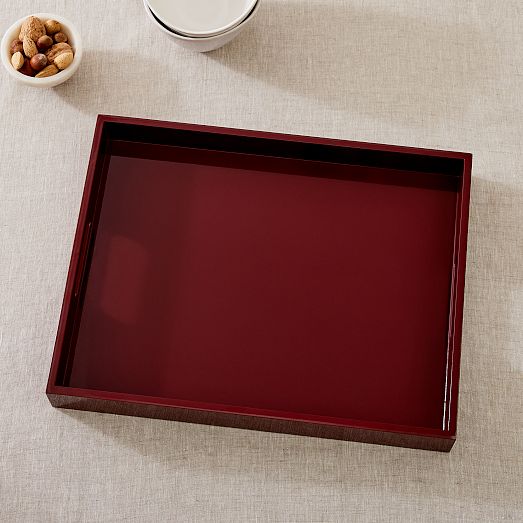Lacquer Wood Trays - Small Rectangle | West Elm