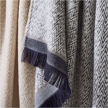 Aberdeen Herringbone Throw | West Elm