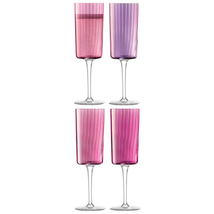 Gems Champagne Flutes (Set of 4) West Elm