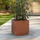 Cityscape Galvanized Steel Planters - Copper | West Elm