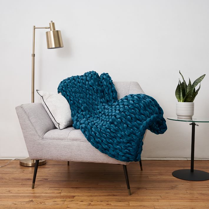 Bearaby Velvet Weighted Blanket West Elm