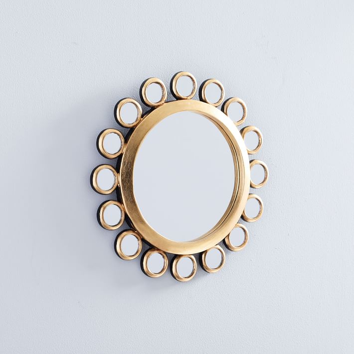 Peruvian Wall Mirrors White/Gold West Elm