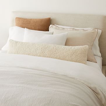 Cozy Faux Shearling Oversized Lumbar Pillow Cover | West Elm