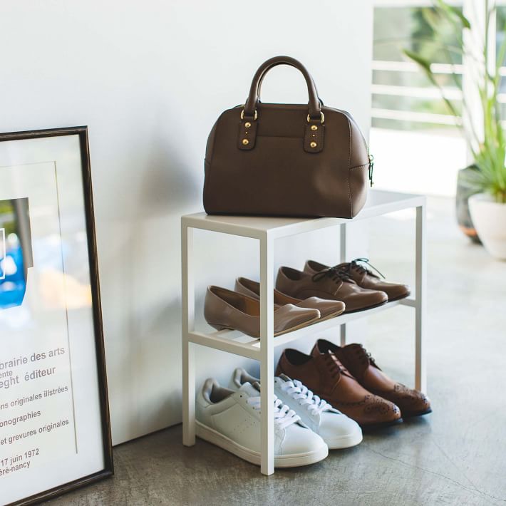 Yamazaki Tower Bench Shoe Rack West Elm