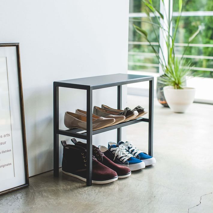 Yamazaki Tower Bench Shoe Rack West Elm