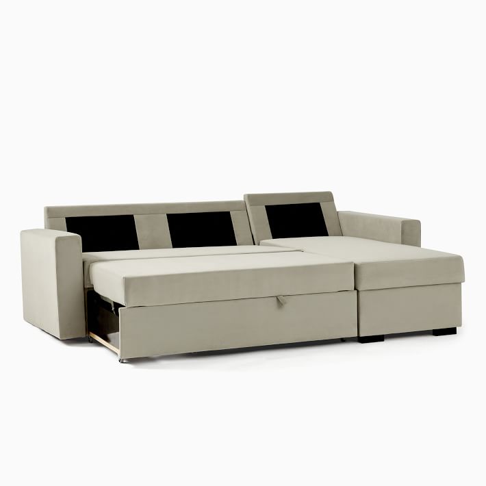 London Sleeper Sectional Sofa With Chaise West Elm