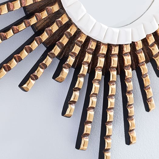 Peruvian Wall Mirrors White/Gold West Elm