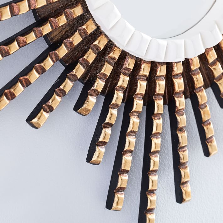 Peruvian Wall Mirrors White/Gold West Elm