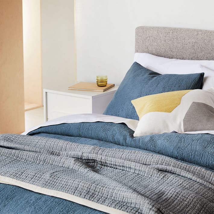 Silky TENCEL™ & Cotton Matelasse Duvet Cover & Shams West Elm