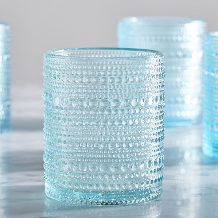 Jupiter Beaded Glass Martini Glasses (Set of 4)