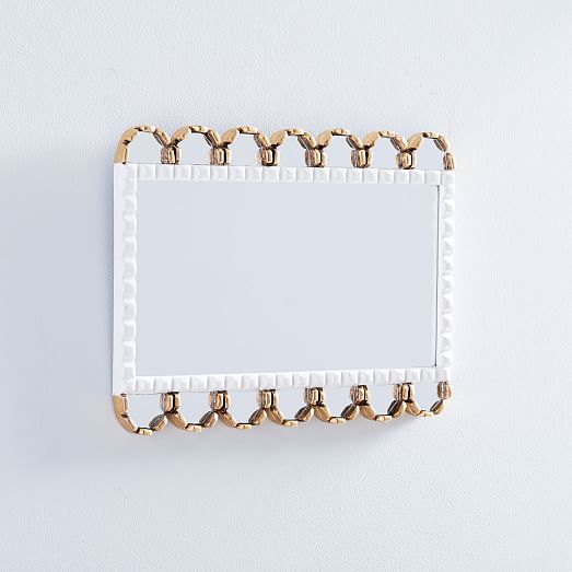 Peruvian Wall Mirrors White/Gold West Elm