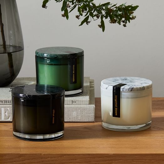Vitrina Marble Lidded Candle Collection | West Elm