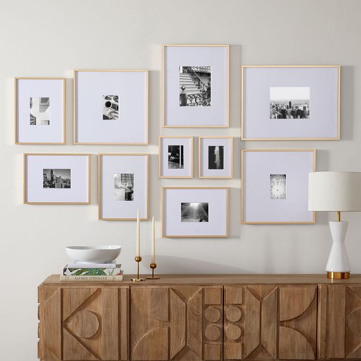 Multi-Mat Wood Gallery Frames - Walnut