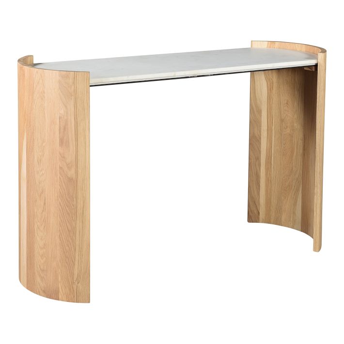 Curved Wood Legs Console Table (50") West Elm
