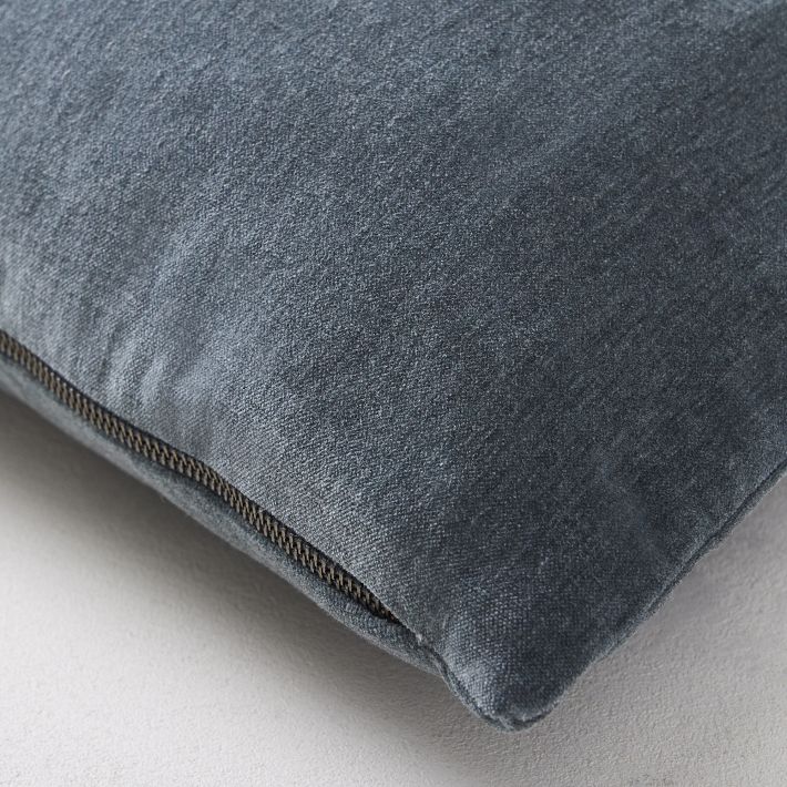 Classic Cotton Velvet Oversized Lumbar Pillow Cover