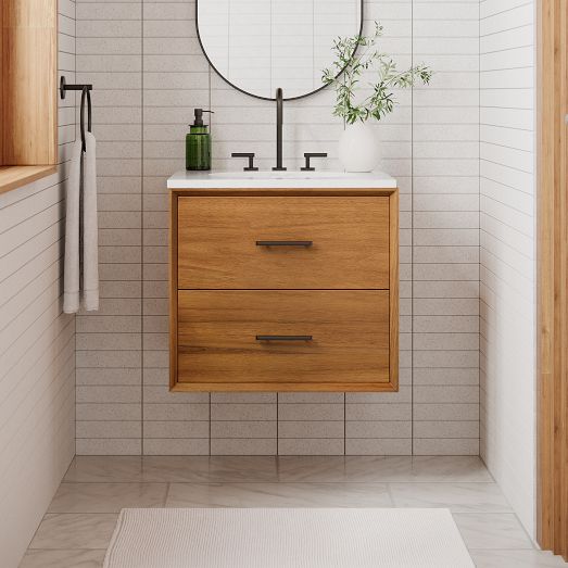MidCentury Floating Single Bathroom Vanity (24"49") West Elm