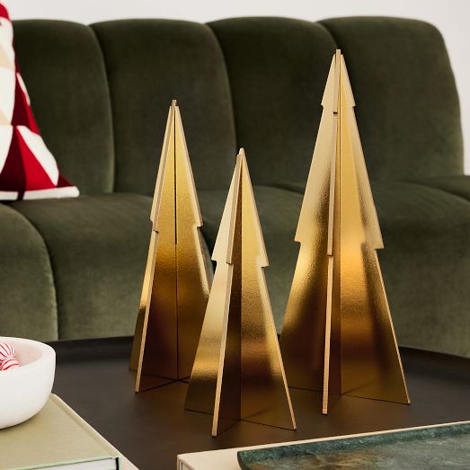 Decorative Lacquer Trees (Set of 3) - Metallic | West Elm