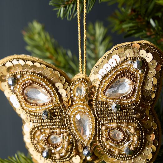 Beaded Butterfly Ornament West Elm