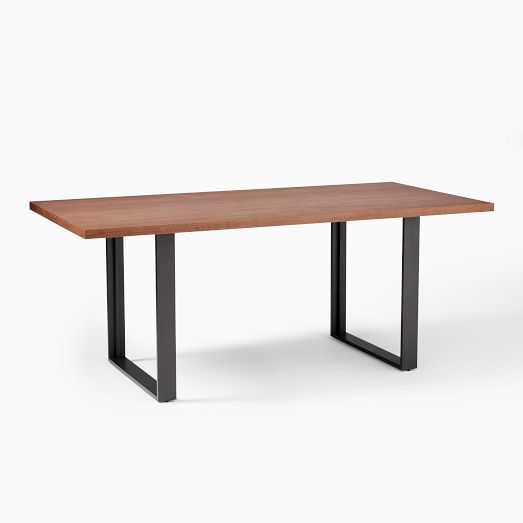 Tompkins Industrial Dining Table Cool Walnut West Elm
